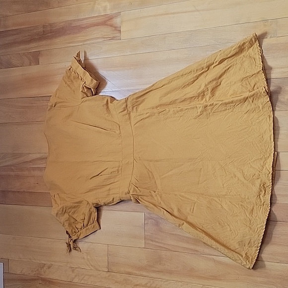 Gap linen cotton mustard dress size 10 - Picture 2 of 8